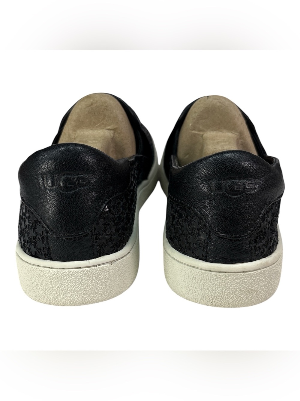 UGG Women's Black Star Sequin Slip On Sneakers Shoes Size 8.5 Casual Shoes - Picture 4 of 7